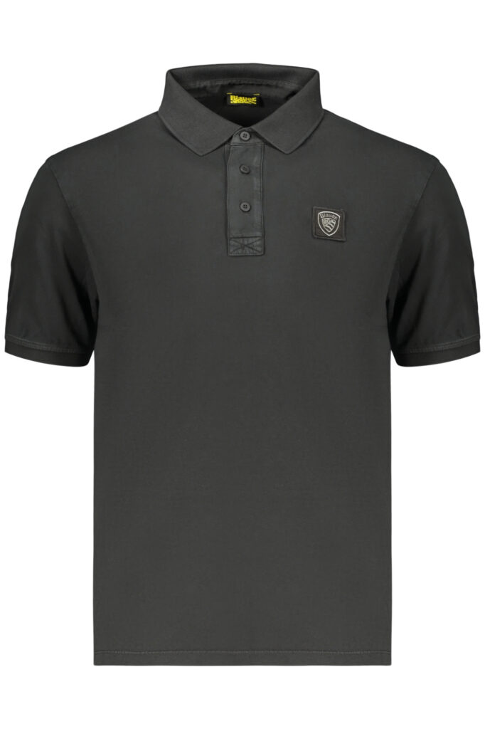 BLAUER APPAREL Herren Polo Kurzarm Schwarz