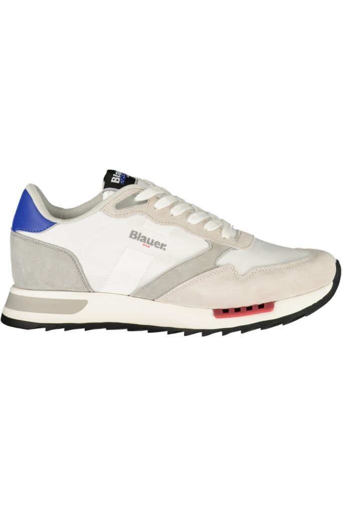 BLAUER MEN'S WHITE SPORTS SHOES
