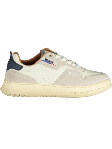 Blauer Herren Sportschuhe Weiß