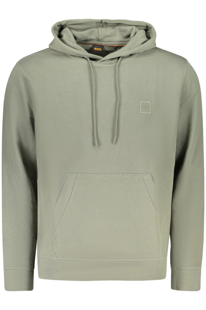 BOSS Herren Sweatshirt mit Reißverschluss Grün