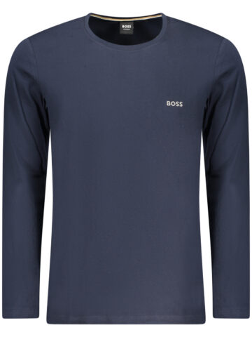 BOSS Herren T-Shirt Langarm Blau
