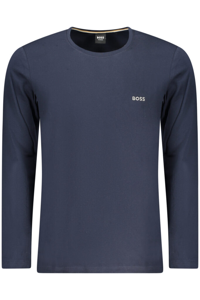 BOSS Herren T-Shirt Langarm Blau