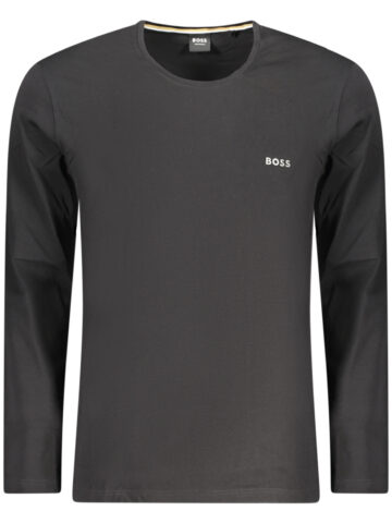 BOSS Herren T-Shirt mit langem Arm Schwarz