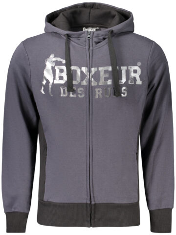 BOXEUR DES RUES Herren Sweatshirt mit Reißverschluss Grau