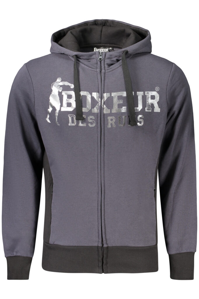BOXEUR DES RUES Herren Sweatshirt mit Reißverschluss Grau