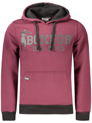 BOXEUR DES RUES Herren Sweatshirt mit Kapuze Rot