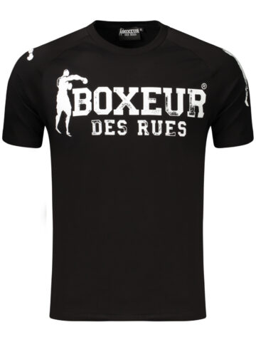 BOXEUR DES RUES Herren T-Shirt Kurzarm Schwarz