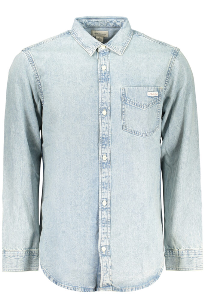 CALVIN KLEIN Herren Hemd mit langem Arm Blau