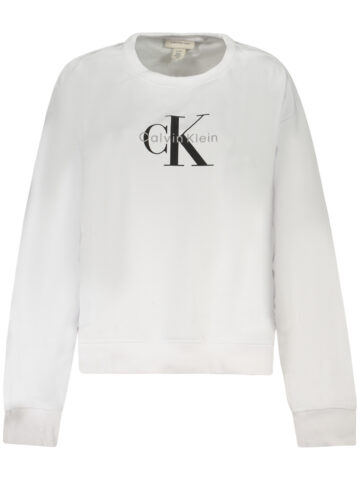 CALVIN KLEIN DAMEN SWEATSHIRT MIT KAPUZE WEISS