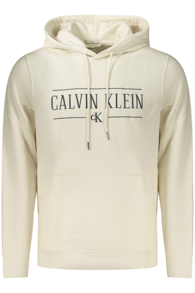 CALVIN KLEIN PÁNSKÁ MIKINA BEZ ZIPU BÍLÁ LV04RH238G_BIYAS