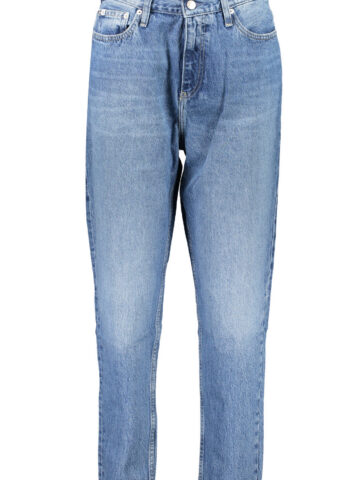 CALVIN KLEIN Damen Mom Jeans Blau