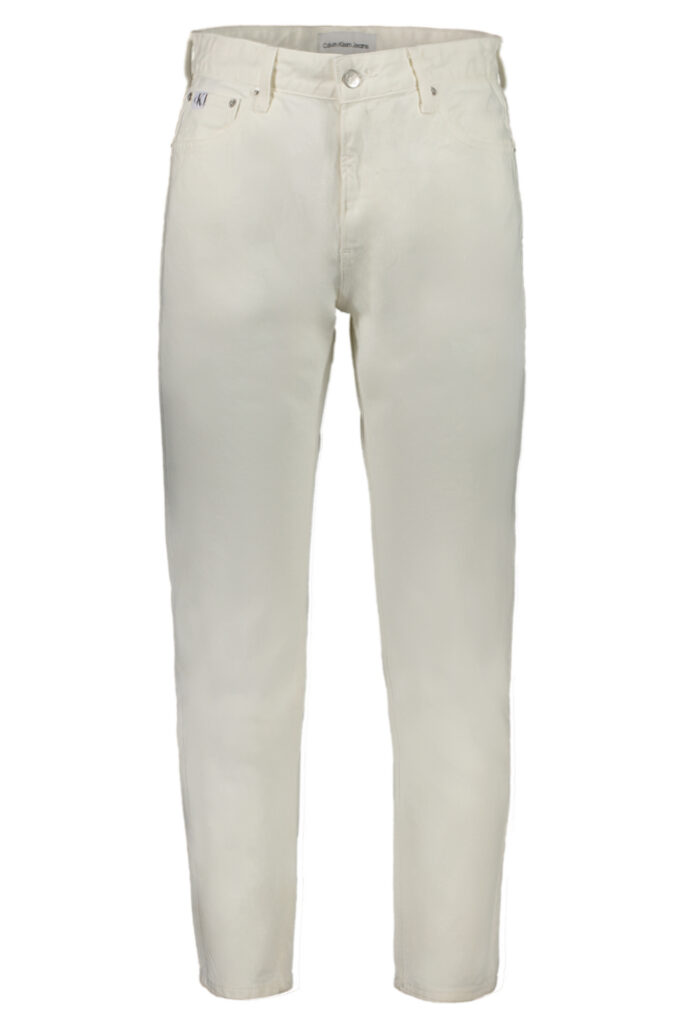 Calvin Klein Herren Jeans Weiß Dad Jeans