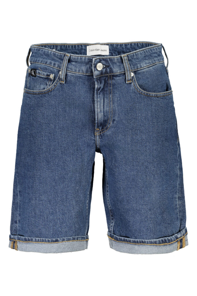 CALVIN KLEIN Herren Jeans Shorts Blau