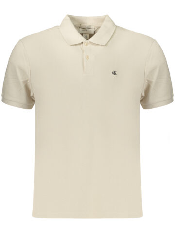 CALVIN KLEIN Herren Poloshirt Kurzarm Beige