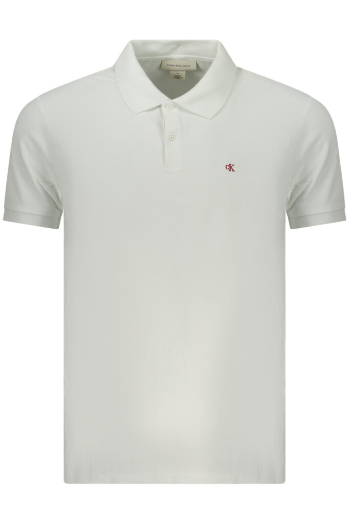 CALVIN KLEIN Herren Poloshirt Kurzarm Weiß
