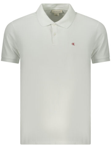 CALVIN KLEIN Herren Poloshirt Kurzarm Weiß