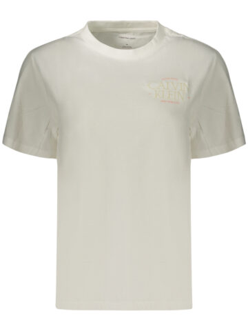 Calvin Klein Damen T-Shirt kurzarm Weiß