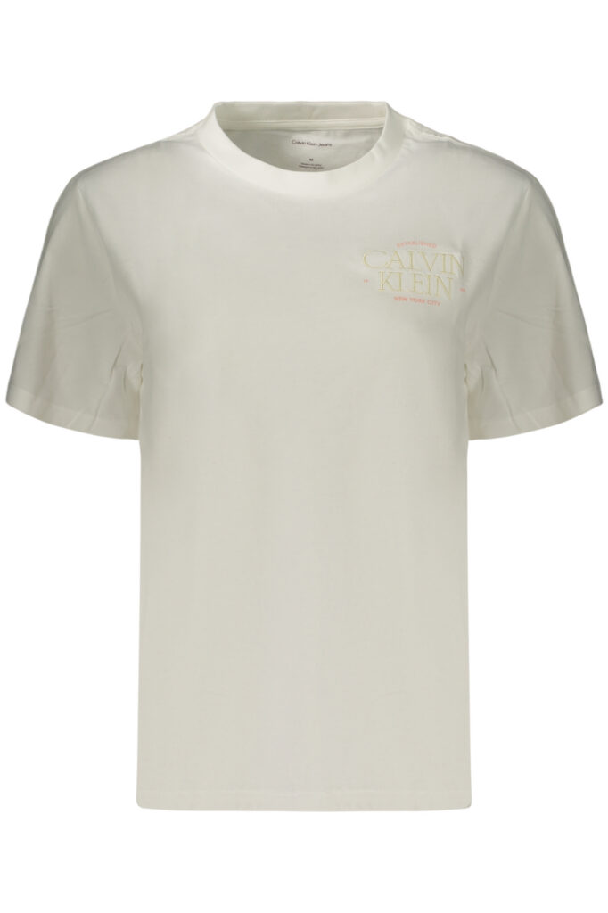 Calvin Klein Damen T-Shirt kurzarm Weiß