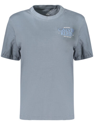 Calvin Klein Damen T-Shirt Kurzarm Grau