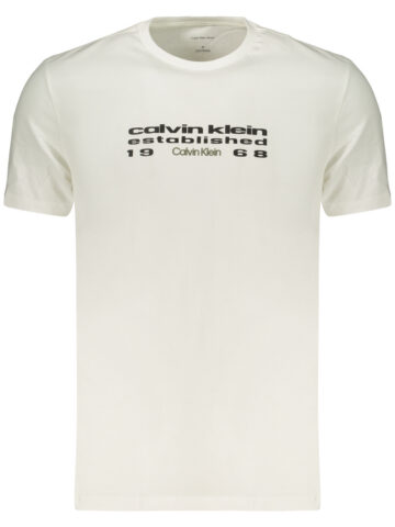 CALVIN KLEIN Herren T-Shirt Kurzarm Weiß