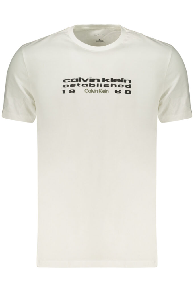 CALVIN KLEIN Herren T-Shirt Kurzarm Weiß