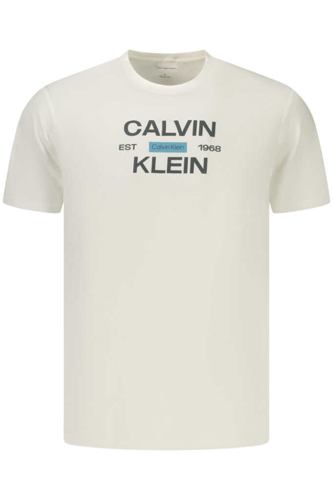CALVIN KLEIN Herren T-Shirt kurzarm weiß