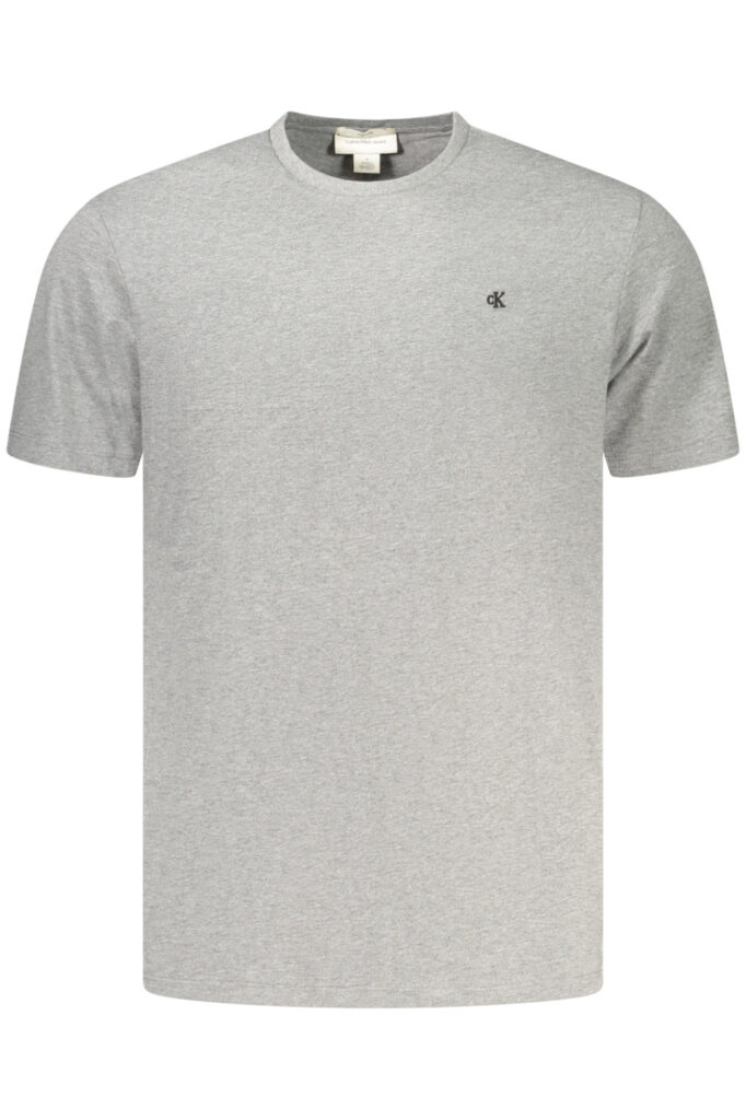 Calvin Klein Herren Kurzarm-Shirt Grau
