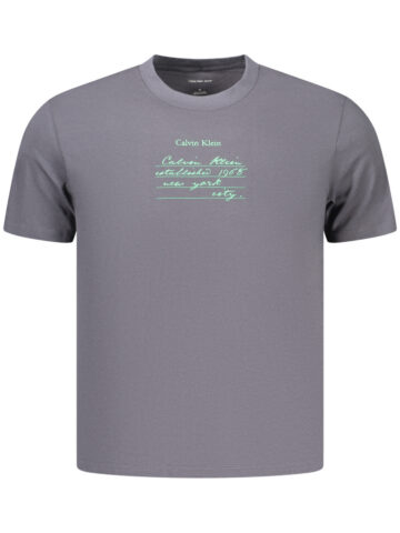 CALVIN KLEIN Herren Kurzarm-T-Shirt grau
