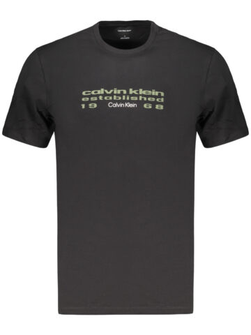 CALVIN KLEIN Herren T-Shirt Kurzarm Schwarz