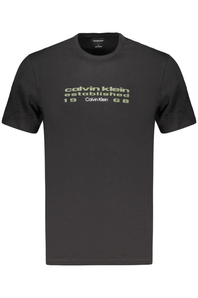 CALVIN KLEIN Herren T-Shirt Kurzarm Schwarz