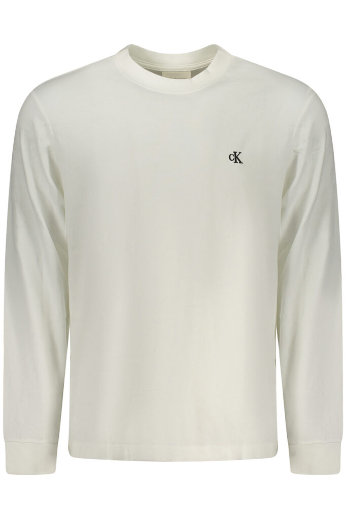 CALVIN KLEIN Herren Langarmshirt Weiß