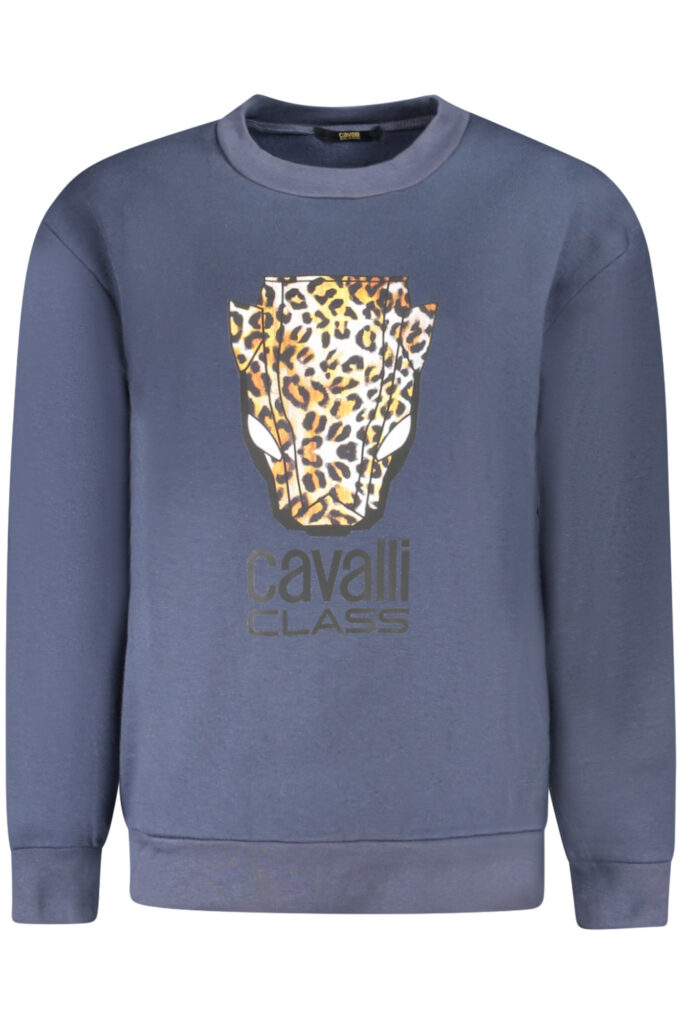 CAVALLI CLASS Damen Sweatshirt ohne Reißverschluss Blau