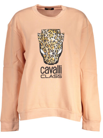 CAVALLI CLASS Damen Sweatshirt ohne Reißverschluss pink