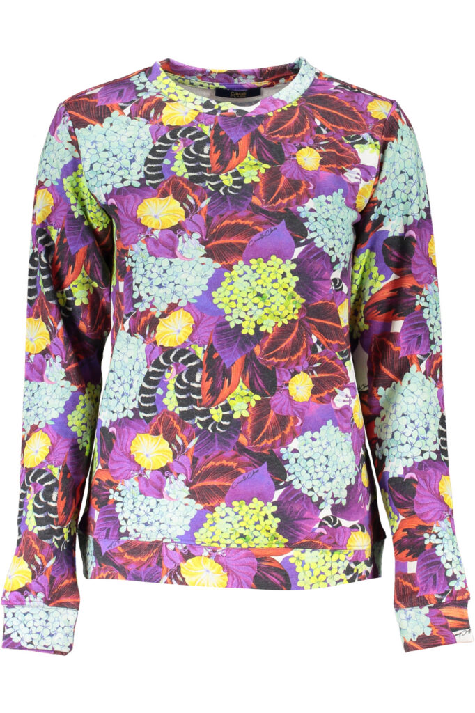 CAVALLI CLASS Damen Sweatshirt mit Kapuze lila