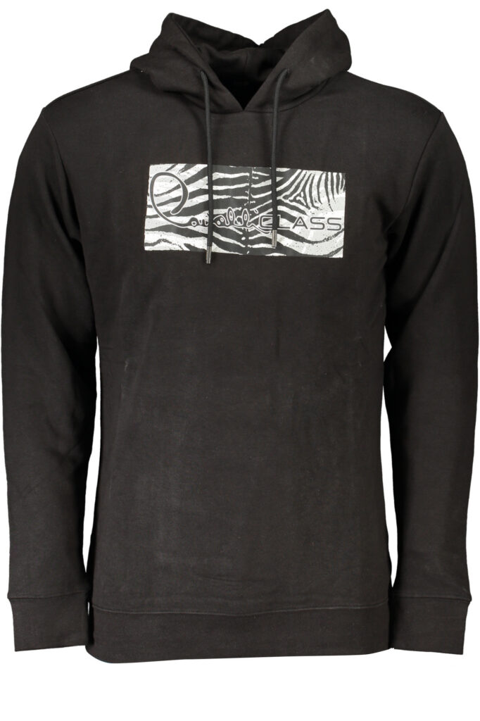 CAVALLI CLASS Herren Sweatshirt mit Reißverschluss Schwarz