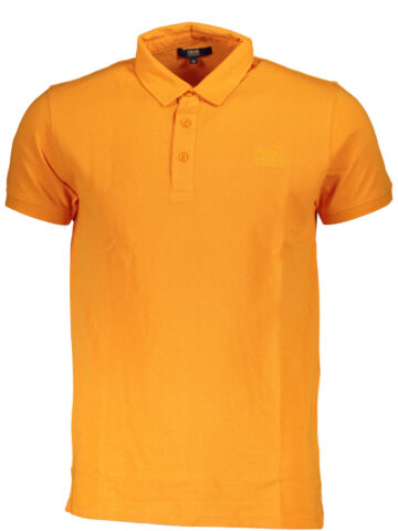 CAVALLI CLASS HERREN POLOSHIRT KURZARM ORANGE