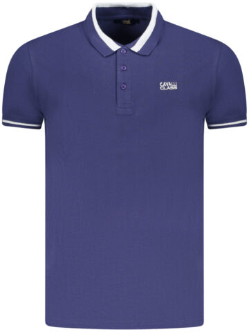Cavalli Class Herren Polo Kurzarm Blau