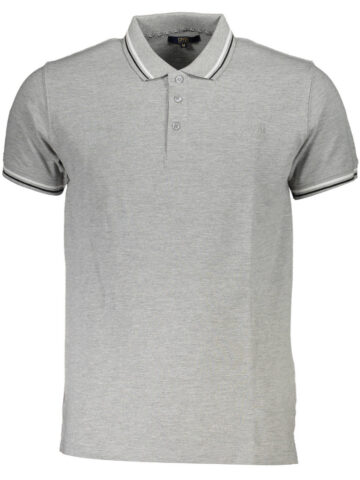 Cavalli Class Herren Kurzarm Polo Grau