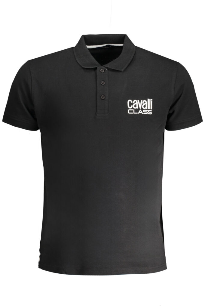 CAVALLI CLASS Poloshirt Herren Schwarz