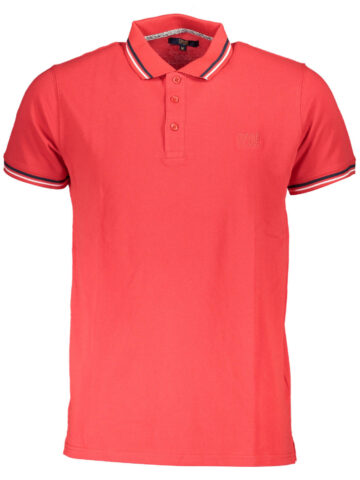 CAVALLI CLASS Herren Kurzarm-Poloshirt Rot