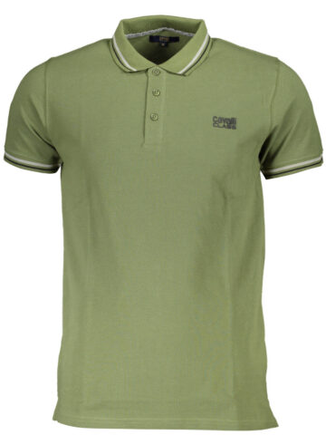Cavalli Class Herren Kurzarm-Poloshirt Grün