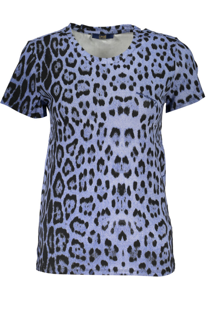 CAVALLI CLASS Damen T-Shirt kurze Ärmel blau
