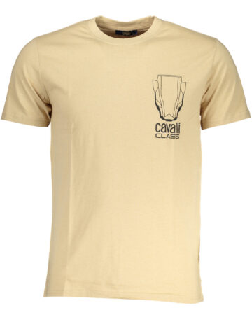 Cavalli Class Herren T-Shirt Kurzarm Beige