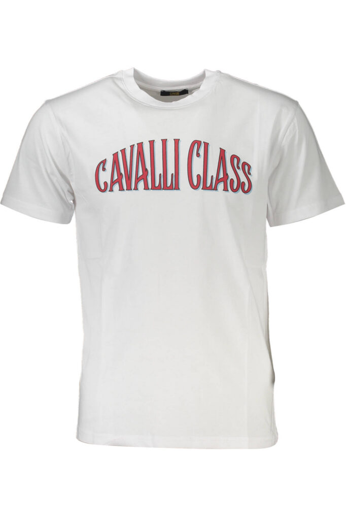 Cavalli Class Herren T-Shirt Kurzarm Weiß