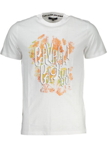 CAVALLI CLASS Herren T-Shirt Kurzarm Weiß