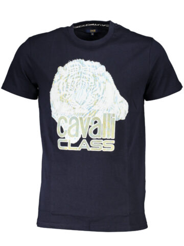 Cavalli Class Herren Kurzarm T-Shirt Blau