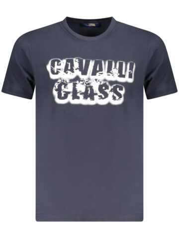 CAVALLI CLASS Herren T-Shirt Kurzarm Blau