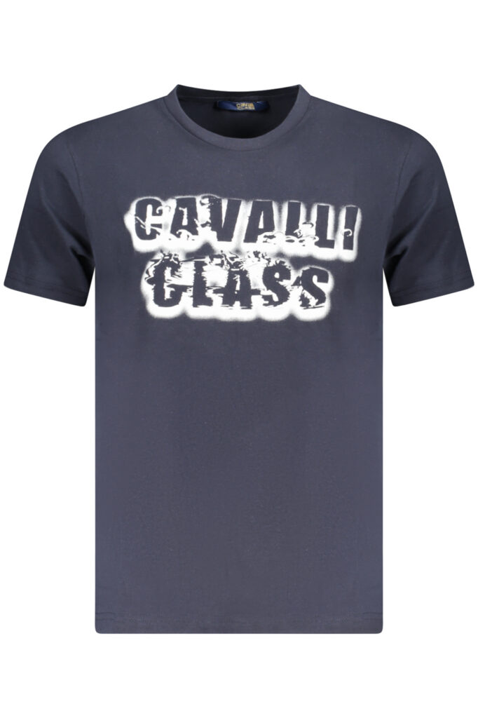 CAVALLI CLASS Herren T-Shirt Kurzarm Blau