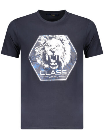 Cavalli Class Herren Kurzarm T-Shirt Blau