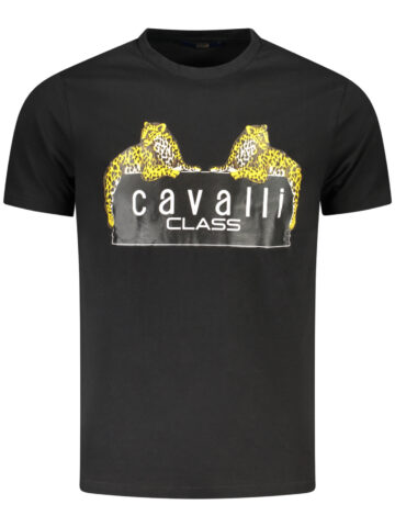 CAVALLI CLASS Herren T-Shirt Kurzarm Schwarz